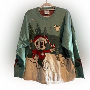 Disney Parks 2022 Mickey Mouse Holiday Spirit Jersey Christmas Sweater XL